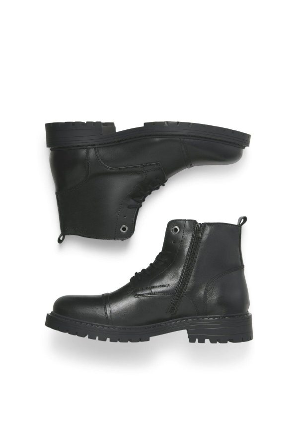 بوت اورجینال برند Jack jones مدل JFWTremor Leather Bot کد 861950938