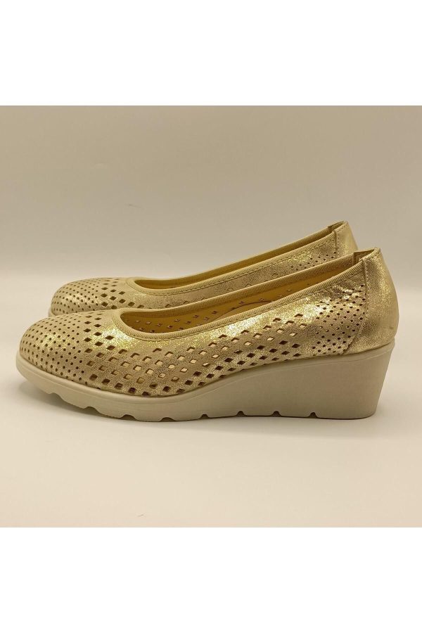 کفش روزمره اورجینال برند Ametist مدل Gredel Gold Günlük Ayakkabı کد 868633386 - Image 3