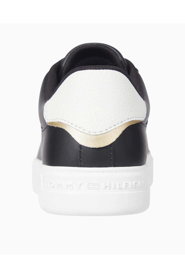 کتونی اورجینال برند Tommy hilfiger مدل Essential Metalik Deri Kort Ayakkabısı کد 872150152 - Image 5