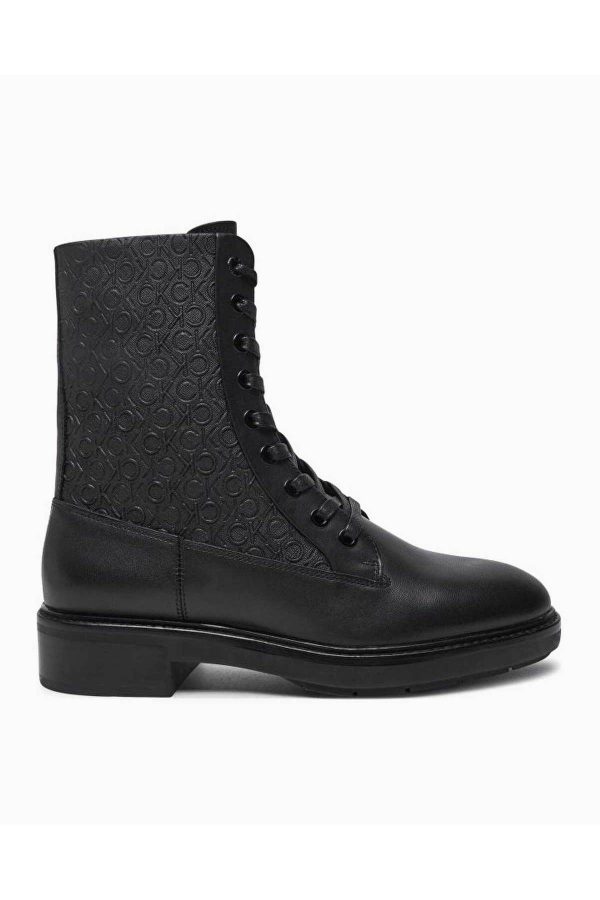 بوت اورجینال برند Calvin klein مدل Flat Combat Baskılı Low Boots کد 867228283