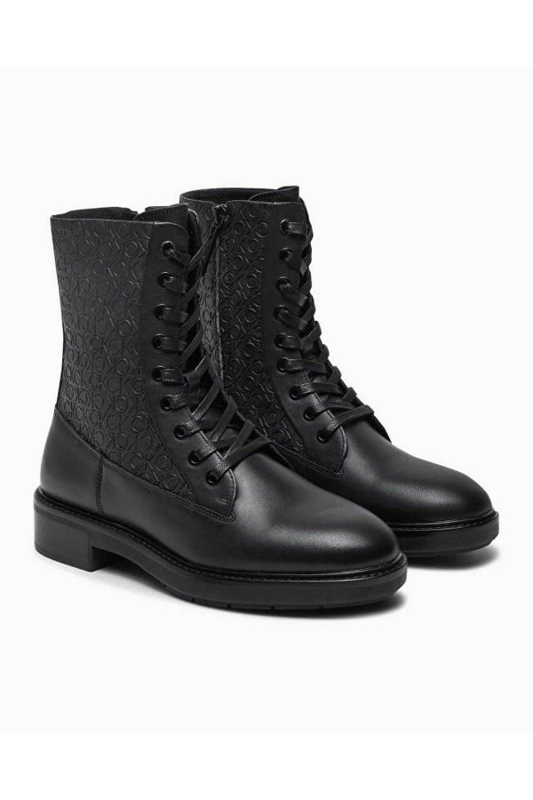 بوت اورجینال برند Calvin klein مدل Flat Combat Baskılı Low Boots کد 867228283 - Image 2
