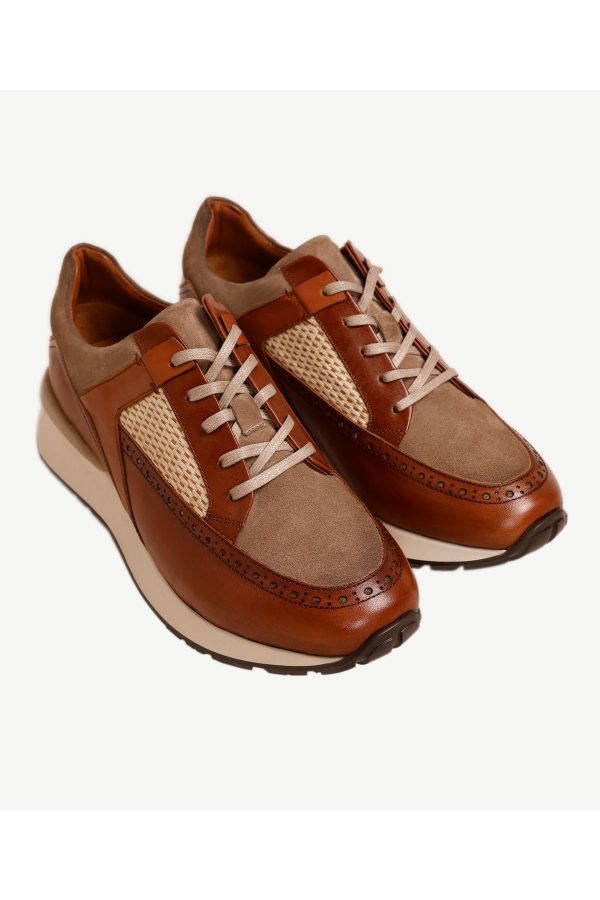 کتونی اورجینال برند Yargici مدل Hasır Detaylı Deri Sneakers کد 822146958 - Image 4