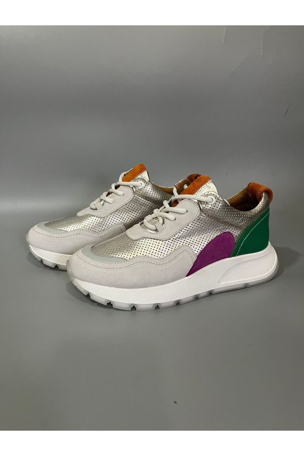 کتونی اورجینال برند Butik مدل Hakiki Deri Gümüş Sneaker کد 862509760