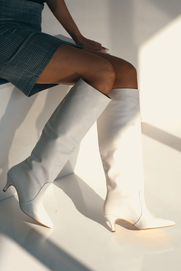 بوت اورجینال برند Shoebellas مدل Twisty Kadın Topuklu Çizme کد 149216593 - Image 3