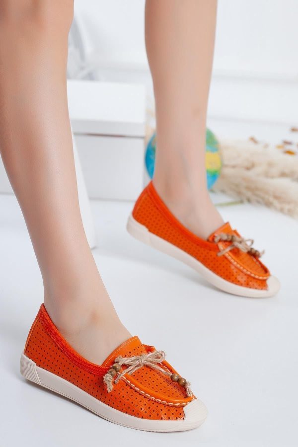 کفش اورجینال برند Moda eleysa مدل Eleysa Trinetta Bağcıklı Babet کد 41653988 - Image 3