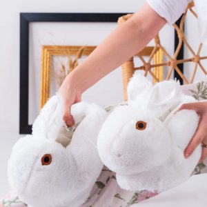 دمپایی روفرشی اورجینال برند Trendshoes مدل Tavşan Figürlü Peluş Panduf کد 764343189
