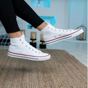 کتونی اورجینال برند By imis shoes مدل Unisex Uzun Beyaz Keten Sneaker کد 817559320