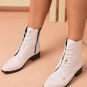 بوت اورجینال برند Shoes time مدل Kadın Beyaz Günlük Bot کد 54523898 6 1 org zoom 2563