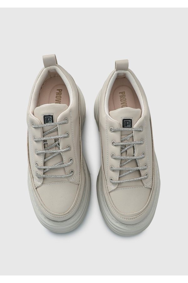کتونی اورجینال برند Provoq مدل Bej Kadın Sneaker کد 818216905 - Image 5